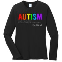 Autism Awareness  Ladies Long Sleeve Shirt