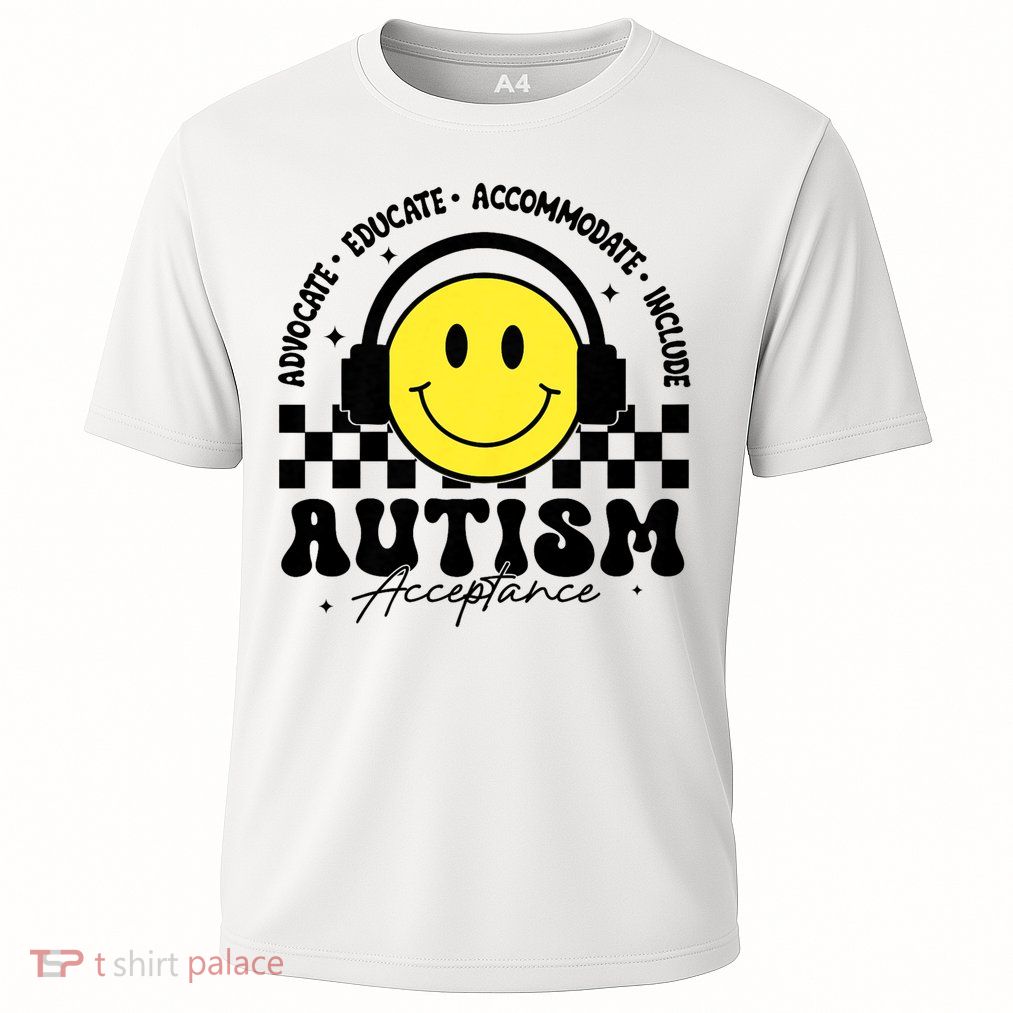 Autism Awareness Acceptance Special Education Teacher Cooling Performance Crew T-Shirt