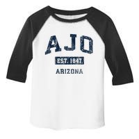 Ajo Arizona Az Vintage Sports Established Design Gift Toddler Fine Jersey T-Shirt