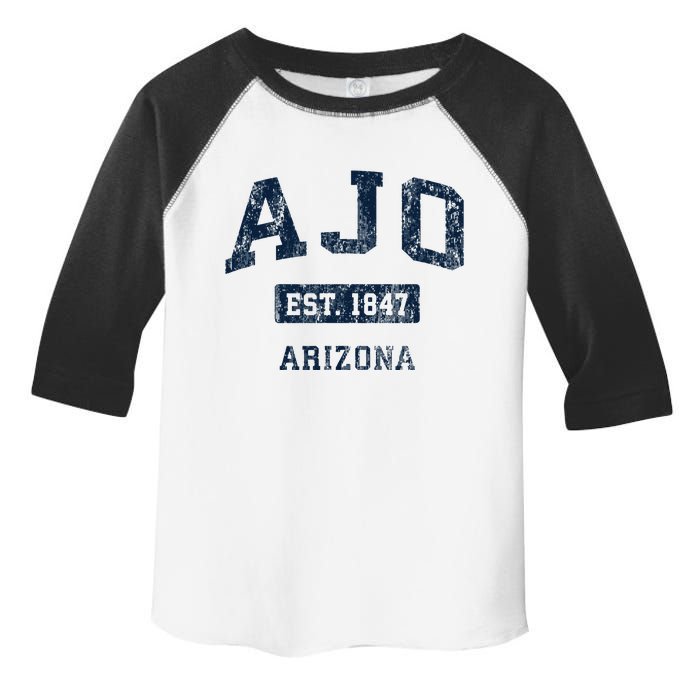 Ajo Arizona Az Vintage Sports Established Design Gift Toddler Fine Jersey T-Shirt