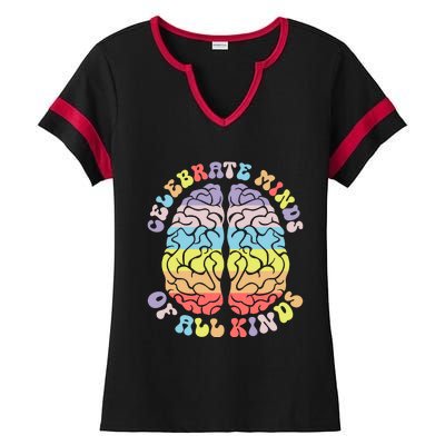 Autism Awareness Ladies Halftime Notch Neck Tee