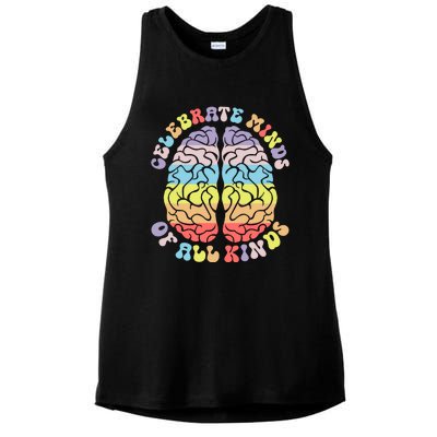 Autism Awareness Ladies PosiCharge Tri-Blend Wicking Tank