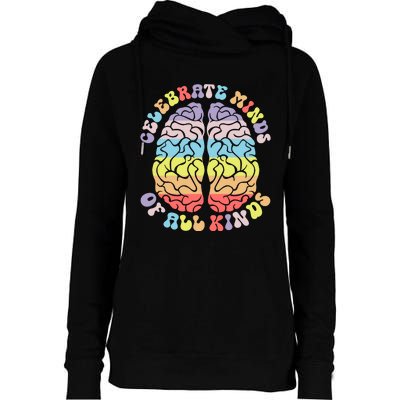 Autism Awareness Womens Funnel Neck Pullover Hood