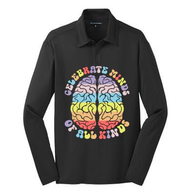 Autism Awareness Silk Touch Performance Long Sleeve Polo