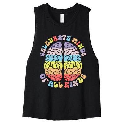 Autism Awareness Women's Racerback Cropped Tank