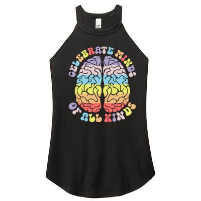 Autism Awareness Women’s Perfect Tri Rocker Tank