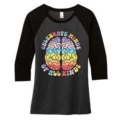 Autism Awareness Women's Tri-Blend 3/4-Sleeve Raglan Shirt