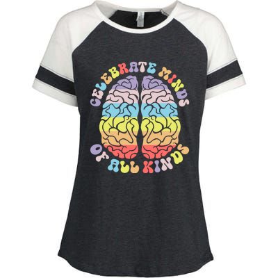 Autism Awareness Enza Ladies Jersey Colorblock Tee