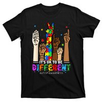 Autism Awareness Acceptance Women Kiid Its Ok To Be Different T-Shirt