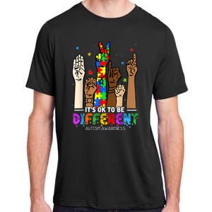 Autism Awareness Acceptance Women Kiid Its Ok To Be Different Adult ChromaSoft Performance T-Shirt