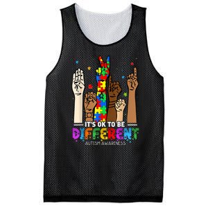 Autism Awareness Acceptance Women Kiid Its Ok To Be Different Mesh Reversible Basketball Jersey Tank