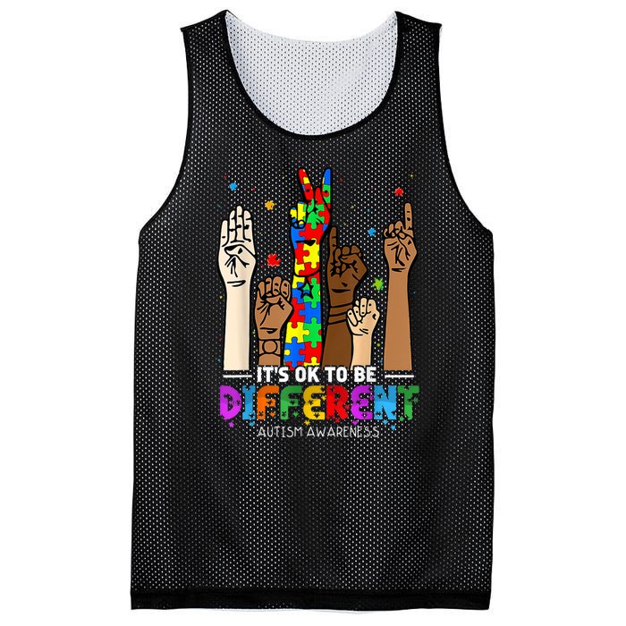 Autism Awareness Acceptance Women Kiid Its Ok To Be Different Mesh Reversible Basketball Jersey Tank