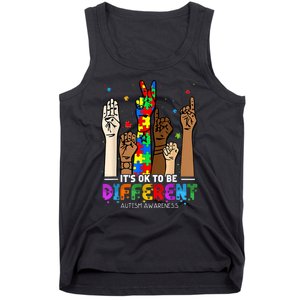 Autism Awareness Acceptance Women Kiid Its Ok To Be Different Tank Top