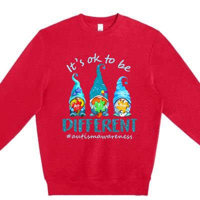 autism awareness acceptance  its ok to be different Premium Crewneck Sweatshirt