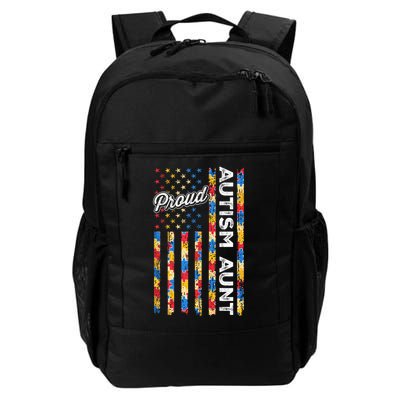 Autism Awareness Apparel USA Flag Proud Autism Aunt Autism Awareness Backpack