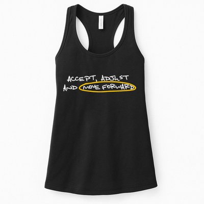 Accept Adjust And Move Forward Womens Tank Top