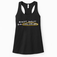 Accept Adjust And Move Forward Womens Tank Top