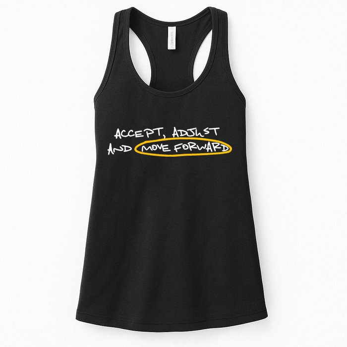 Accept Adjust And Move Forward Womens Tank Top