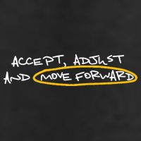 Accept Adjust And Move Forward Trucker Hat