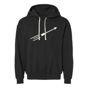 Archery Arrow Garment-Dyed Fleece Hoodie