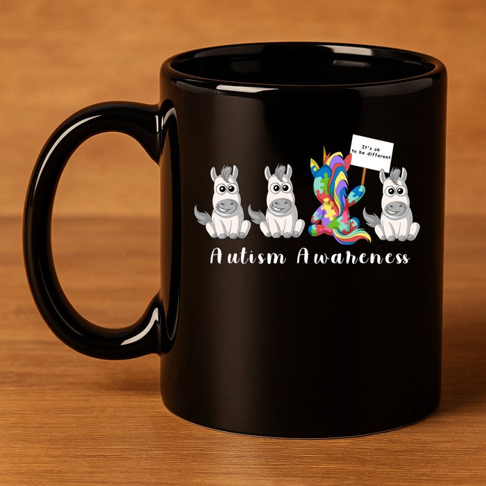 Autism Awareness 11oz C Handle Ceramic Mug
