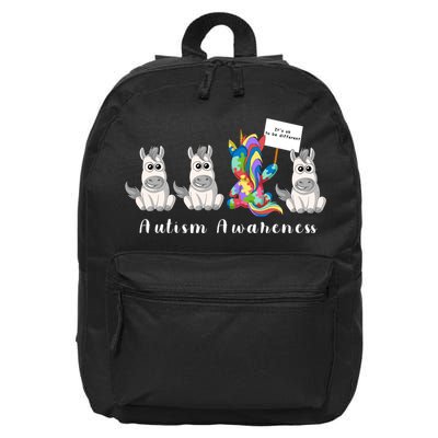 Autism Awareness 16 in Basic Backpack
