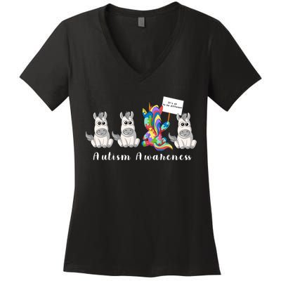 Autism Awareness Women's V-Neck T-Shirt