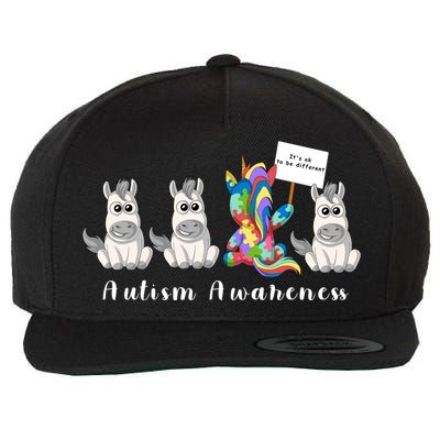 Autism Awareness Wool Snapback Cap
