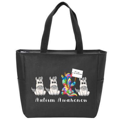 Autism Awareness Zip Tote Bag