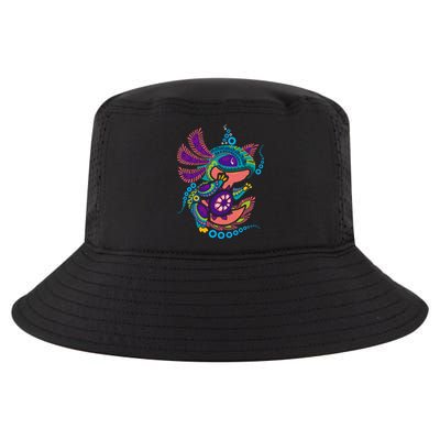 Axolotl Art Aztec Mexican Salamander Mexico Cinco De Mayo Cool Comfort Performance Bucket Hat