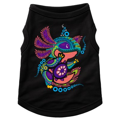 Axolotl Art Aztec Mexican Salamander Mexico Cinco De Mayo Doggie Tank
