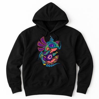Axolotl Art Aztec Mexican Salamander Mexico Cinco De Mayo Hoodie