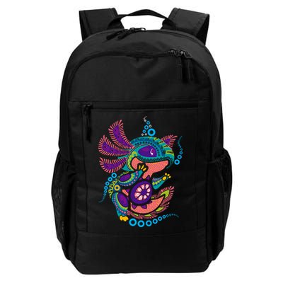 Axolotl Art Aztec Mexican Salamander Mexico Cinco De Mayo Backpack