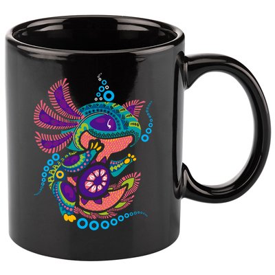 Axolotl Art Aztec Mexican Salamander Mexico Cinco De Mayo 11oz C Handle Ceramic Mug