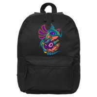 Axolotl Art Aztec Mexican Salamander Mexico Cinco De Mayo 16 in Basic Backpack