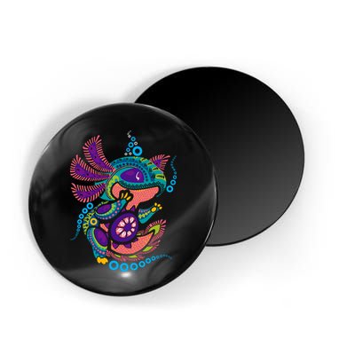 Axolotl Art Aztec Mexican Salamander Mexico Cinco De Mayo Magnet