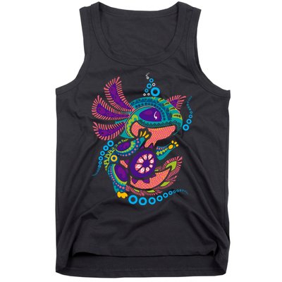 Axolotl Art Aztec Mexican Salamander Mexico Cinco De Mayo Tank Top