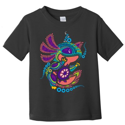 Axolotl Art Aztec Mexican Salamander Mexico Cinco De Mayo Toddler T-Shirt