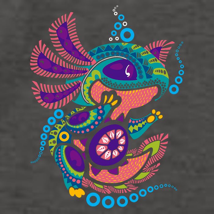 Axolotl Art Aztec Mexican Salamander Mexico Cinco De Mayo Vector Backpack
