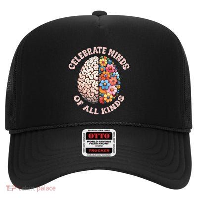 Autism Awareness  Aba Therapist High Crown Mesh Back Trucker Hat