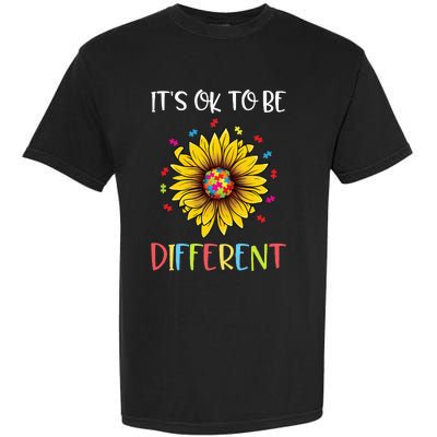 Autism Awareness Advocate It's OK to be Different Autism Garment-Dyed Heavyweight T-Shirt