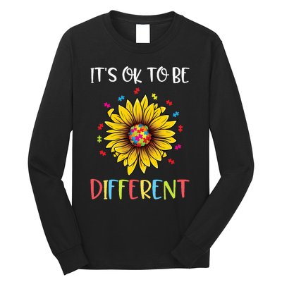 Autism Awareness Advocate It's OK to be Different Autism Long Sleeve Shirt