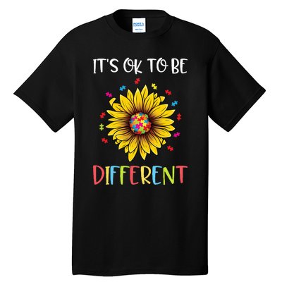 Autism Awareness Advocate It's OK to be Different Autism Tall T-Shirt