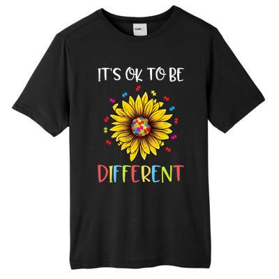 Autism Awareness Advocate It's OK to be Different Autism Tall Fusion ChromaSoft Performance T-Shirt