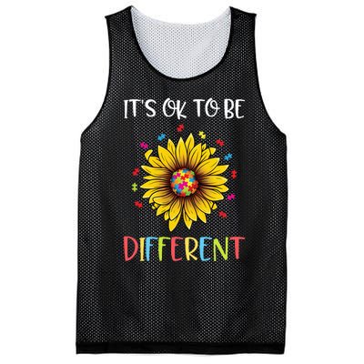 Autism Awareness Advocate It's OK to be Different Autism Mesh Reversible Basketball Jersey Tank