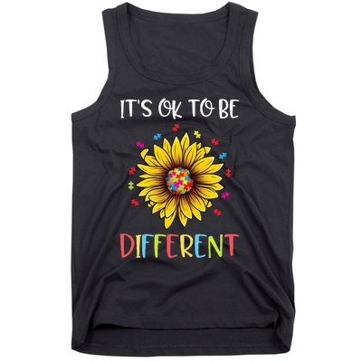 Autism Awareness Advocate It's OK to be Different Autism Tank Top