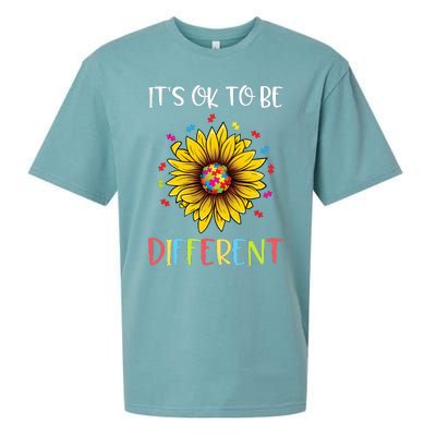 Autism Awareness Advocate It's OK to be Different Autism Sueded Cloud Jersey T-Shirt