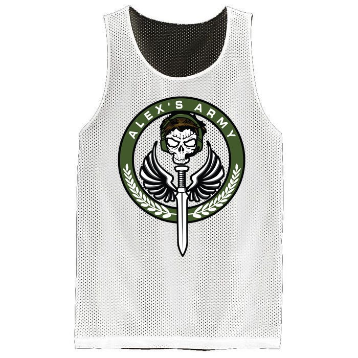 Alexs Army Mesh Reversible Basketball Jersey Tank