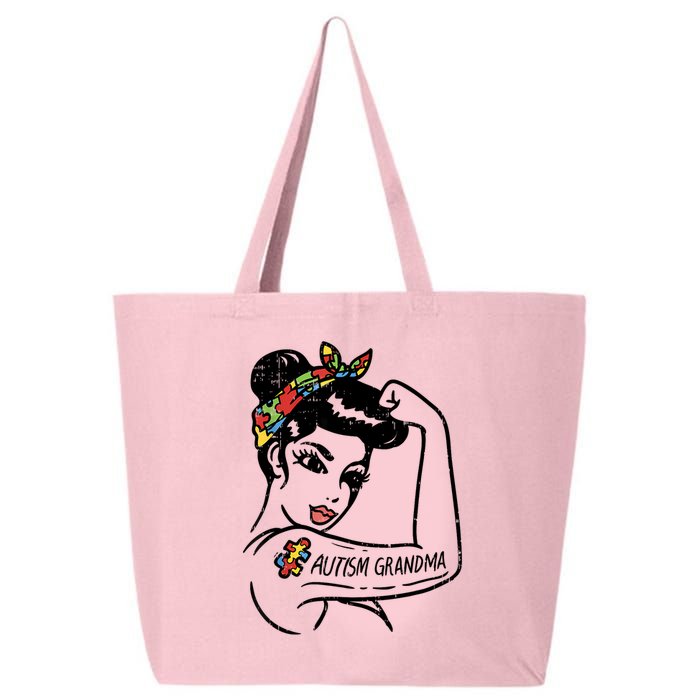 Autism   Autistic Awareness Puzzle Grandma 25L Jumbo Tote
