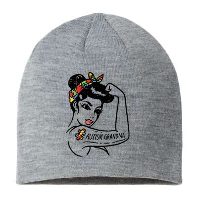 Autism   Autistic Awareness Puzzle Grandma Sustainable Beanie